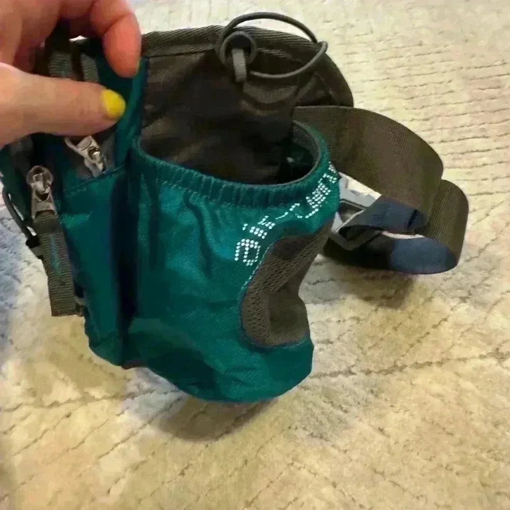Perfect size with water bottle holder.